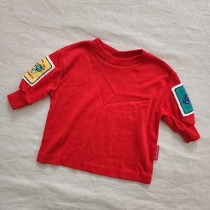 Vintage Oshkosh Red Police Shirt 3-9 months
